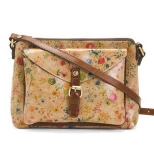 Patricia Nash Avellino Prarie Rose Leather Crossbody Bag with Dust Bag NWT